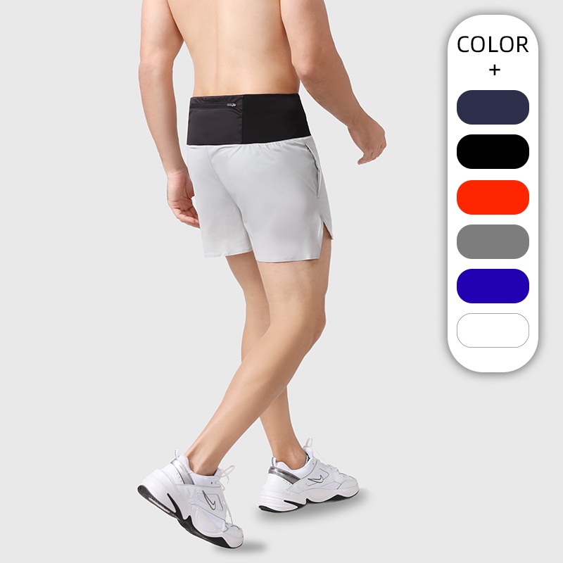 Tall Man Active Gym Shorts With Zip Pockets