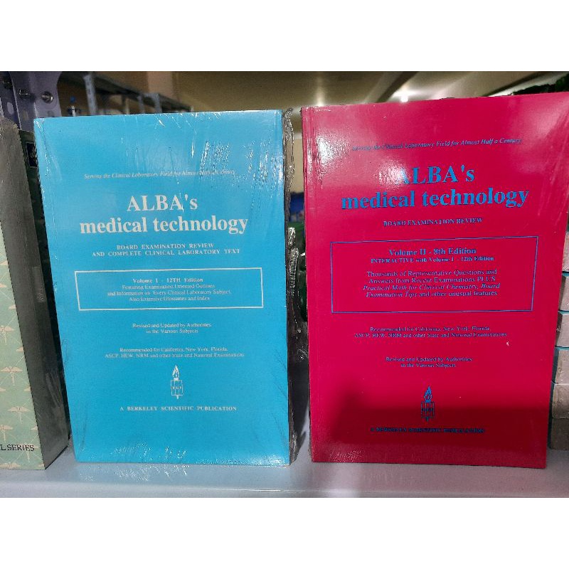 Authentic ALBAS MEDICAL TECHNOLOGY Volume 1 and 2 | Shopee Philippines