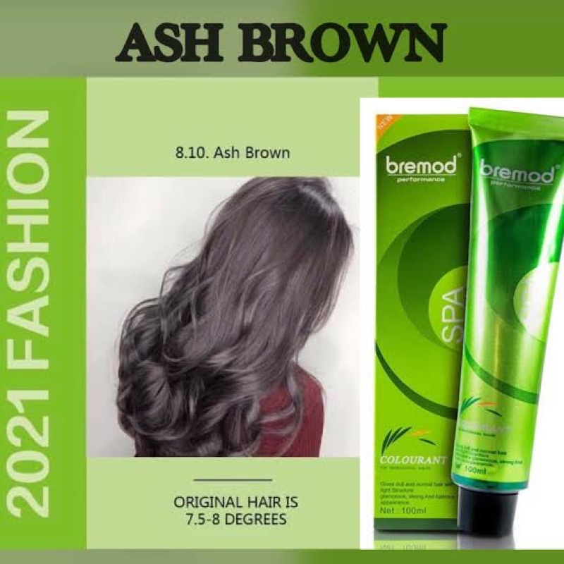 8.10 Ash Brown Bremod Hair Color (without developer) Shopee Philippines