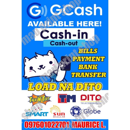 GCASH WITH NAME & NO. EDITABLE | Shopee Philippines