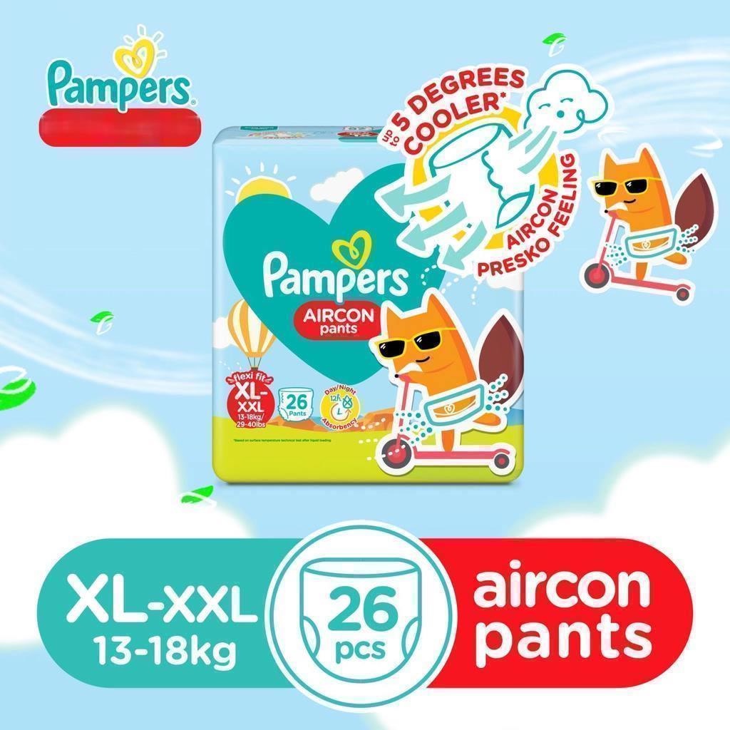 Pampers Aircon Diaper Pants XL - XXL 26s | Shopee Philippines
