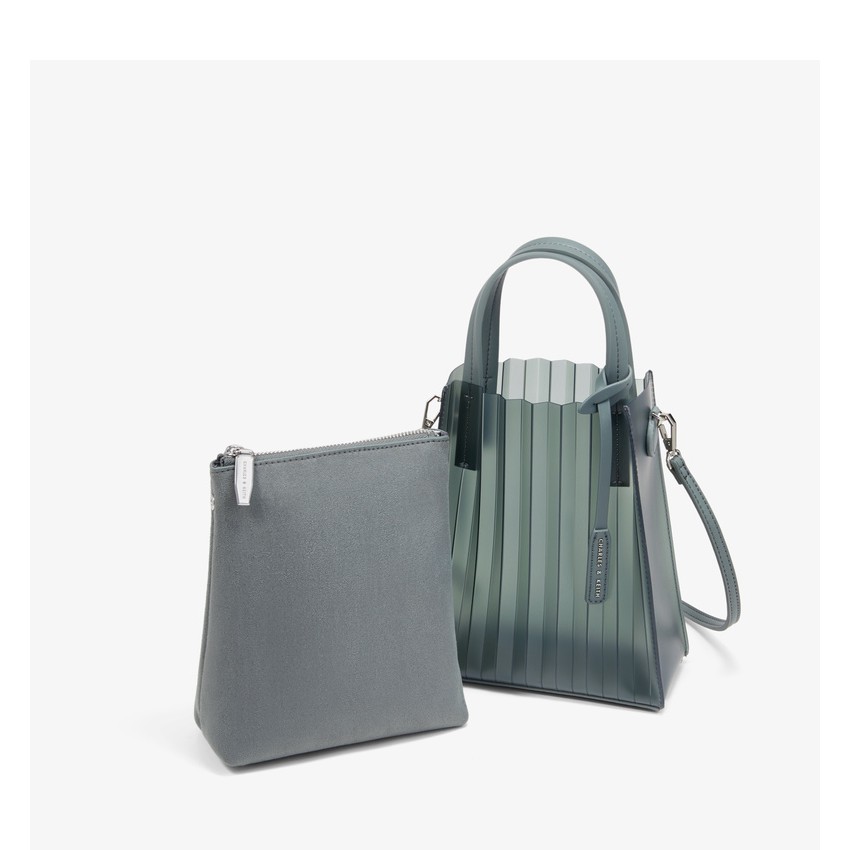 Charles and Keith translucent tote bag