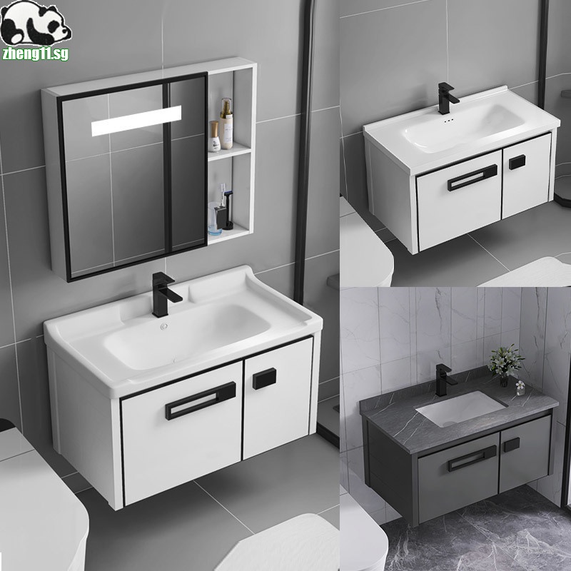 Bathroom Cabinet Aluminum Alloy Vanity Cabinet Mirror Cabinet ...