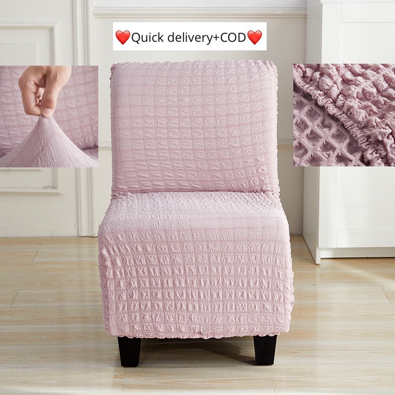 seersucker thick armrestless sofa cover small sofa cover single sofa