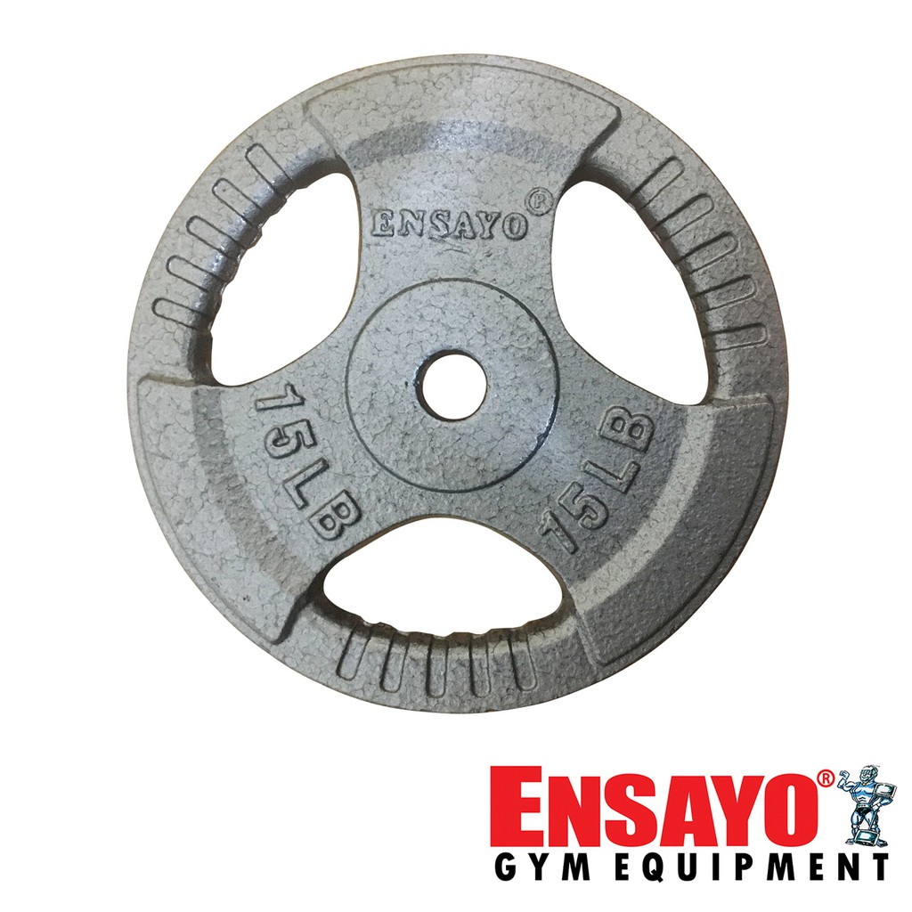 ENSAYO Standard PLATES 10Lbs 15Lbs 12.5Lbs Rubber Iron Barbells DB 1