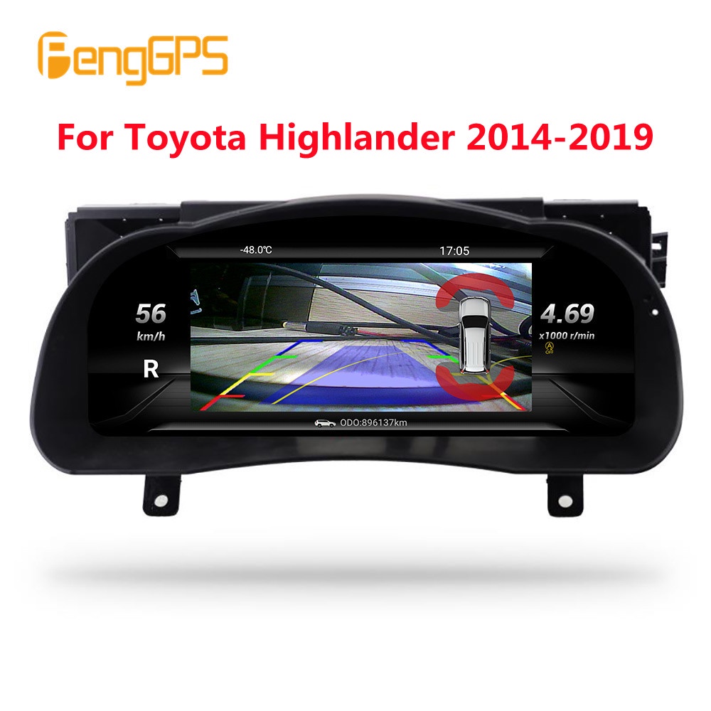 Digital Dashboard Panel For Toyota Highlander 20142019 Virtual