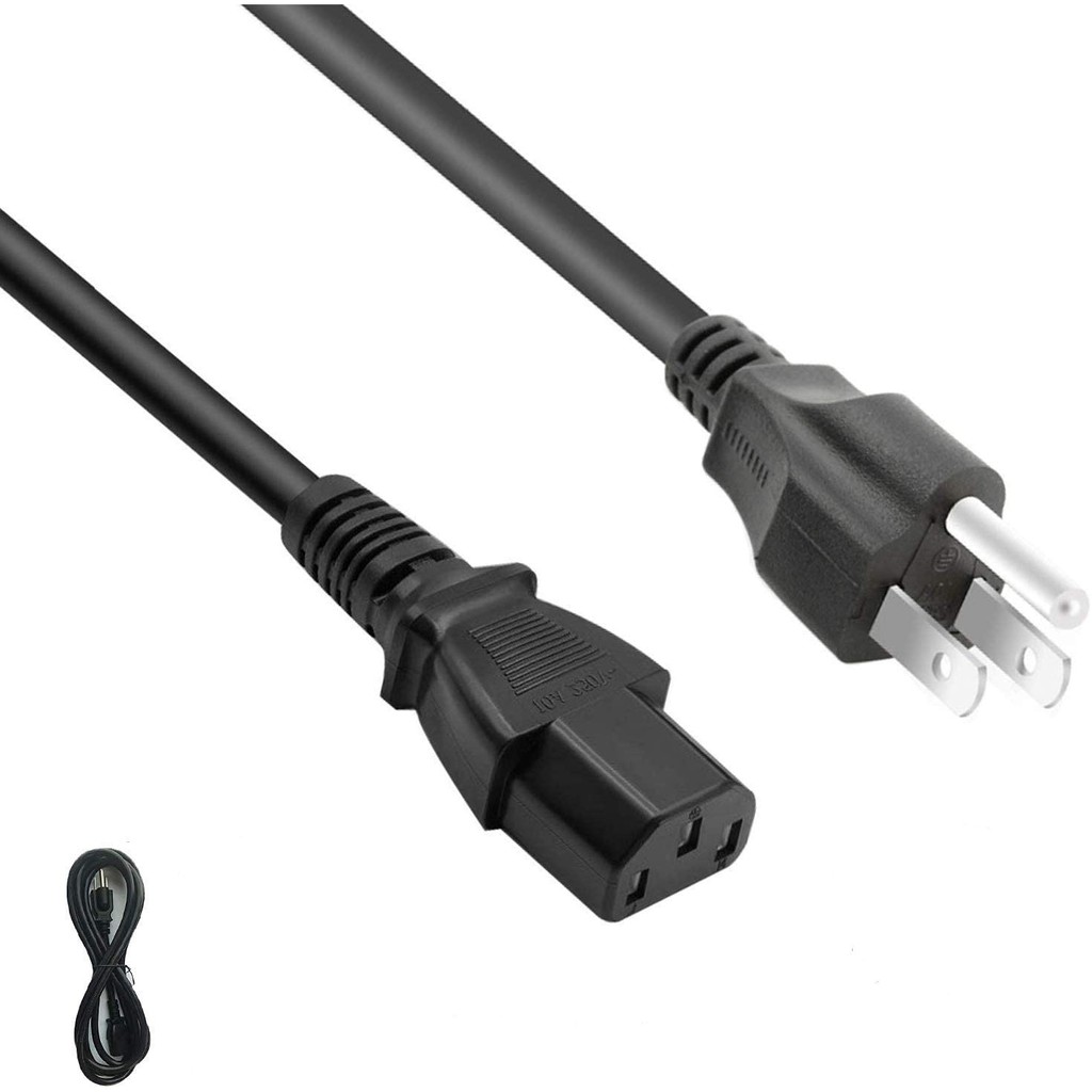 Original AC CPU C13 Power Cord for Monitor 2 Pin/3Pin Cord US Plug ...