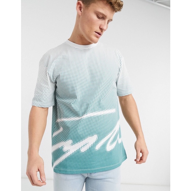 TOPMAN Ombre Signature T-Shirt in Green | Shopee Philippines