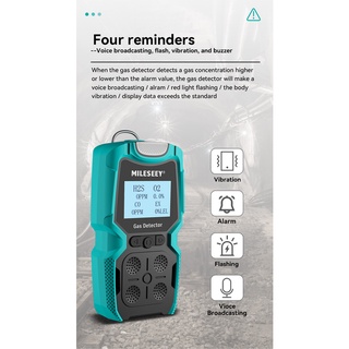 Mileseey In Combustible Gas Detector Mg Portable Gas Body