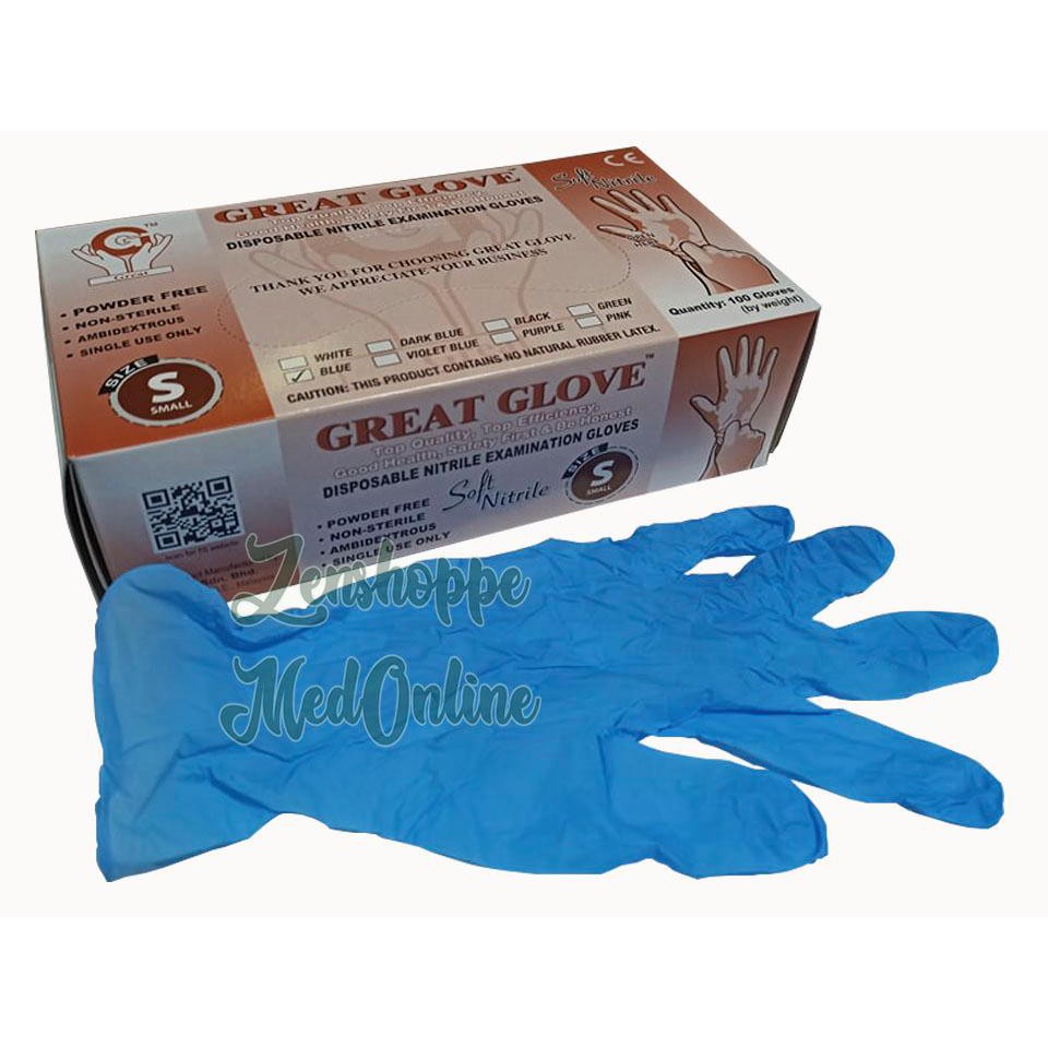 GREAT GLOVE Nitrile Examination Gloves (100 pcs/ box) Shopee Philippines