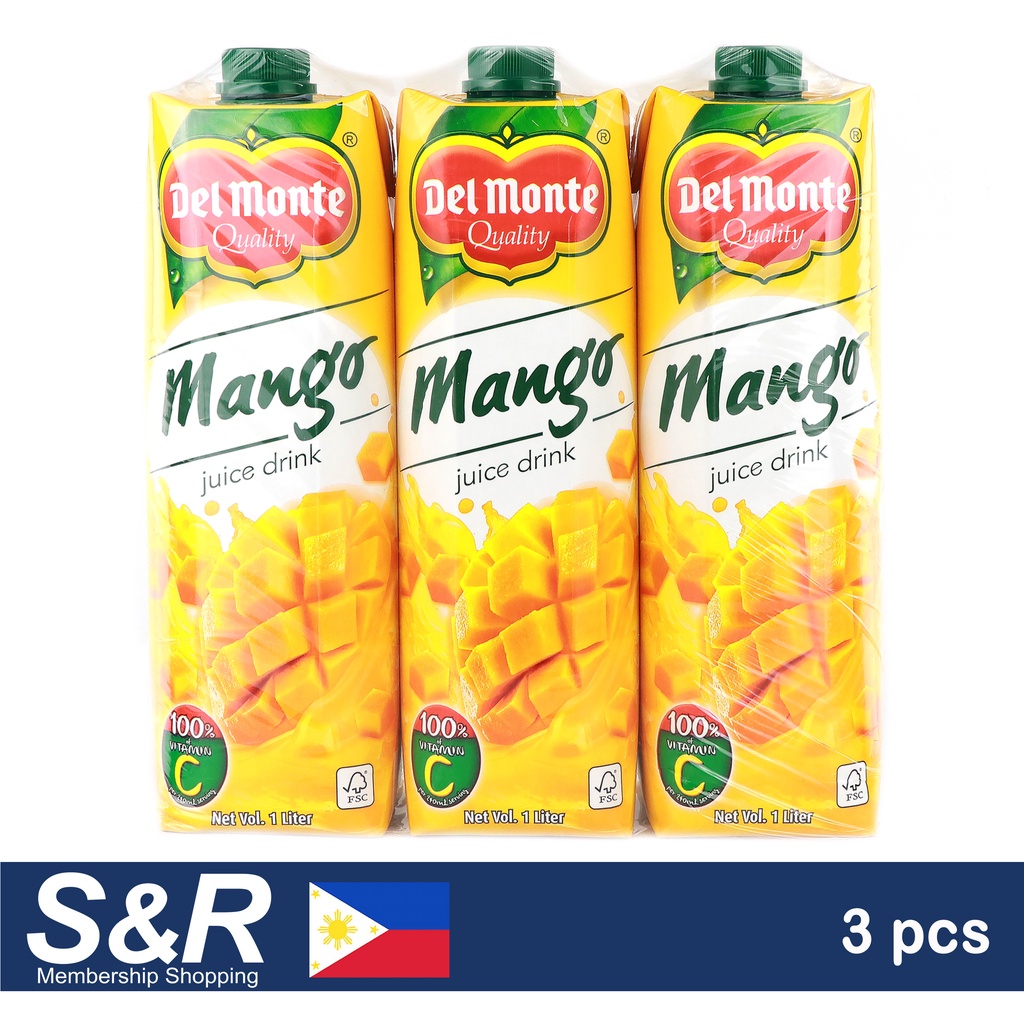 Del Monte Mango Juice Drink 3pcs Exp: Oct 14, 2024 