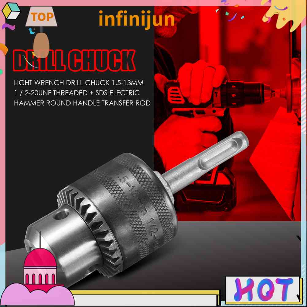 Rotary Hammer Drill Chuck Tool+ Key +SDS Plus Shank Electric Motor