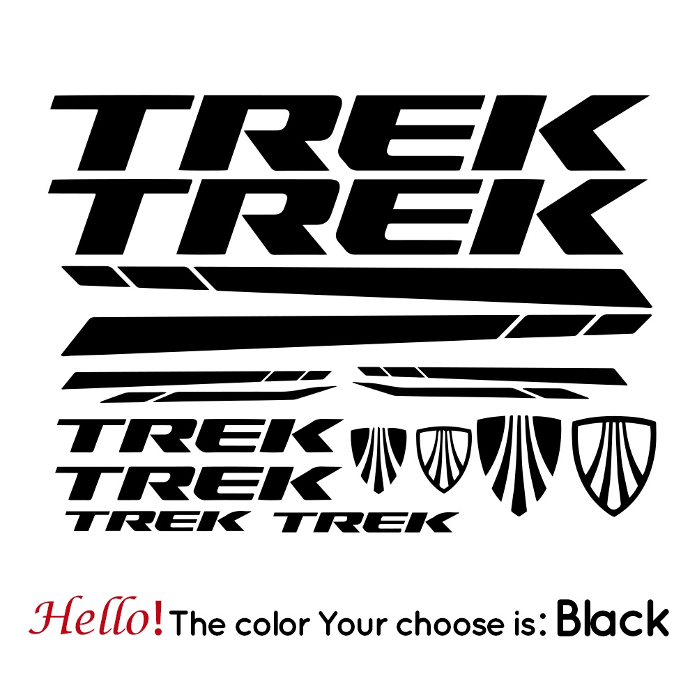 TREK Sticker Decal for Mountain Bike/Road Bike Carbon Fiber Vinyl ...