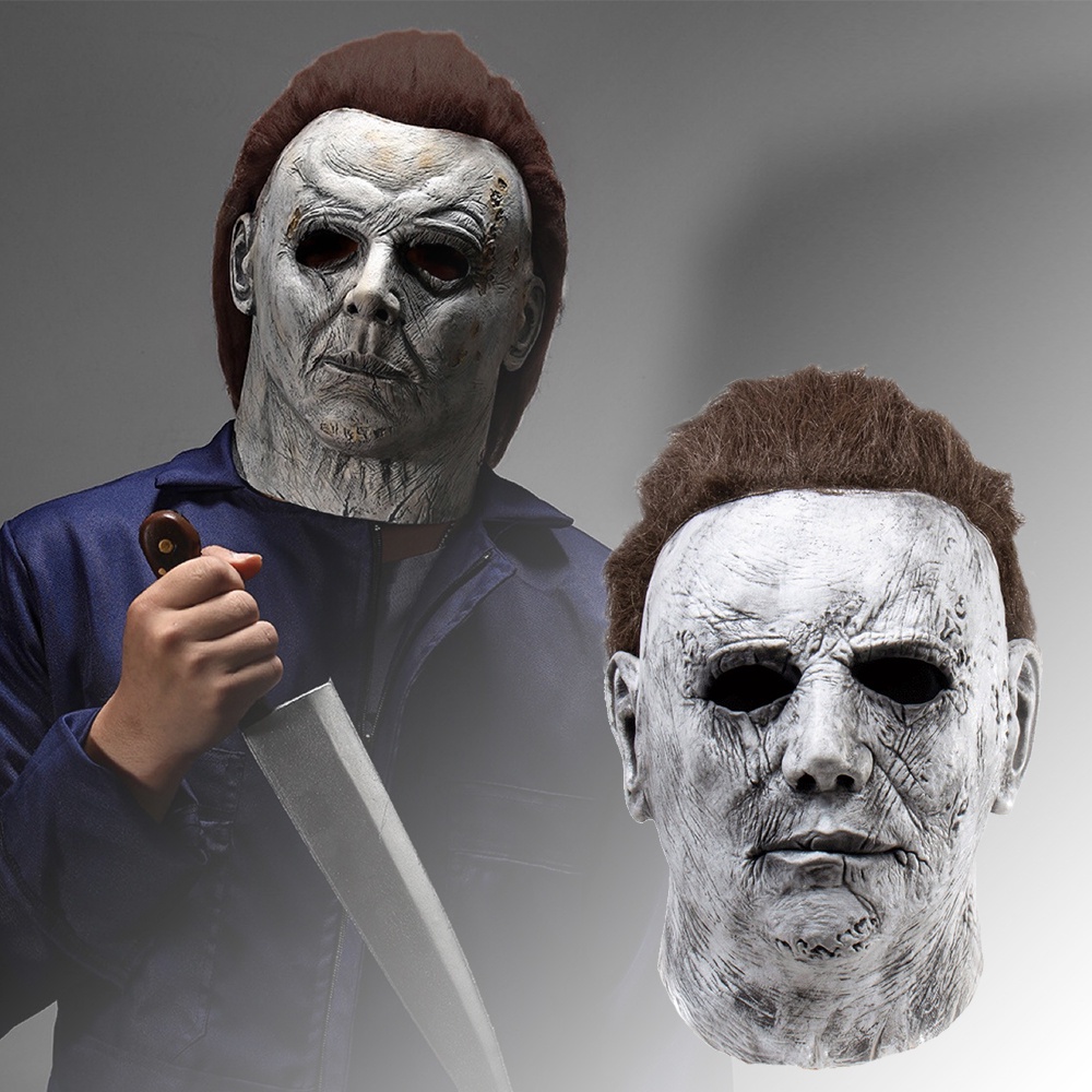 COD 100% High Quality Halloween Full Head Michael Myers Horror Latex ...