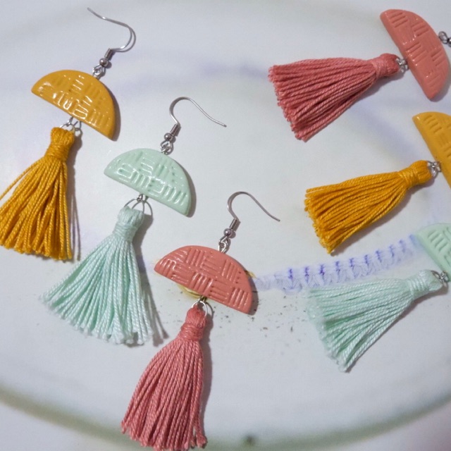 Air dry deals clay earrings