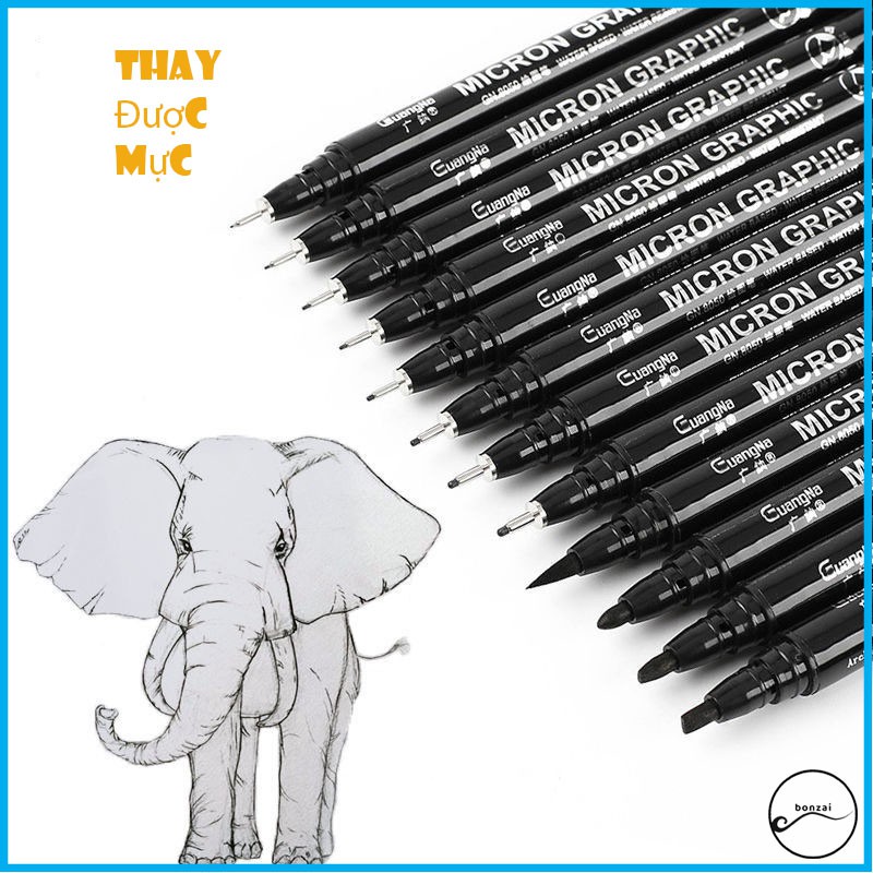 Micron GRAPHIC waterproof line drawing pen designed with architectural ...