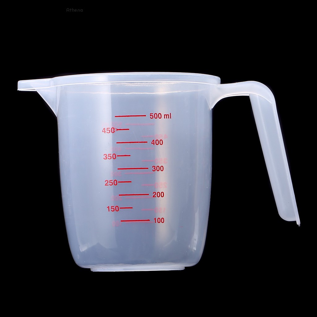 Athena 500ml 2 Cups Plastic Measuring Cup Pitcher Tools with Handle ...