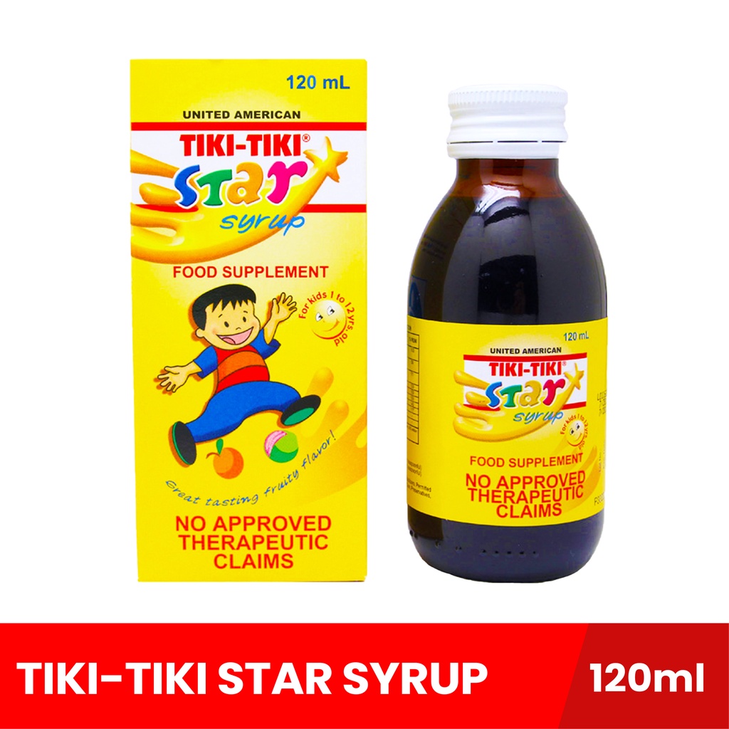 TIKITIKI Star Syrup 120ml, kids vitamins syrup, vitamins for kids