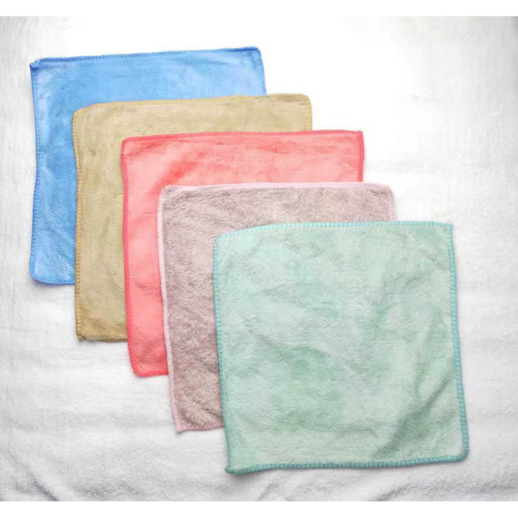 COD Thickened Light colored soft square towel 12pcs minimum purchases Shopee Philippines