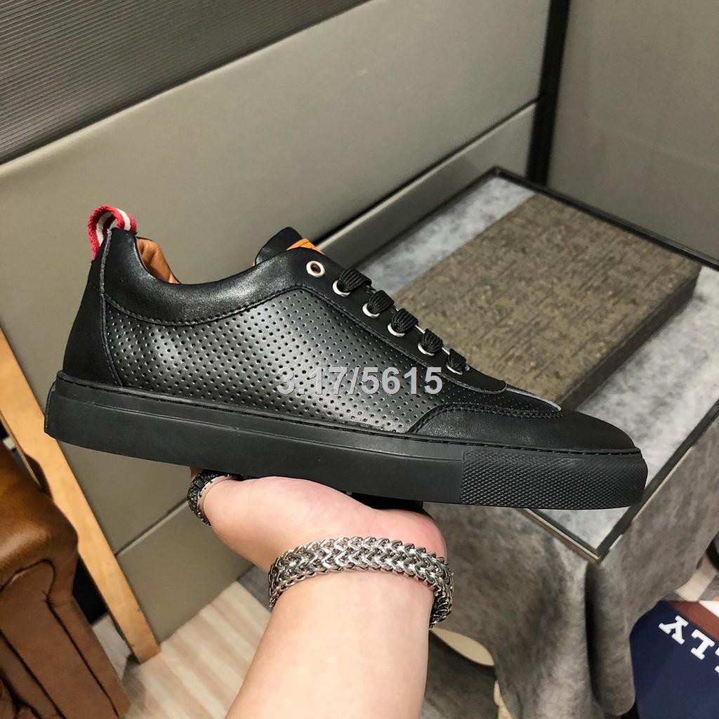 factory Outlet】【COD】Bally Shoes Black Sneaker Men |