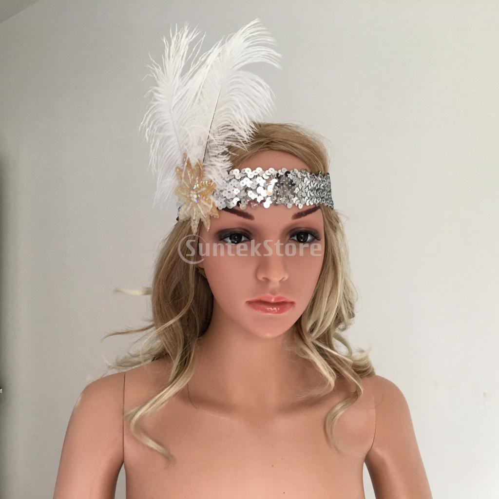 1920s headpiece feather