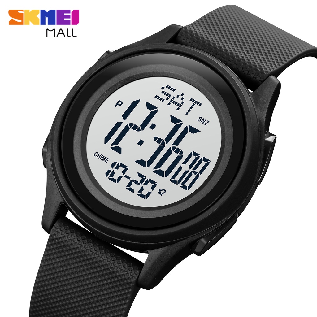 SKMEI 1893 Men Dual Time LED luminous Sports Watch Teen Daily Alarm Hourly Chime Timed Reminder Chronograph Countdown 50 Shopee Philippines