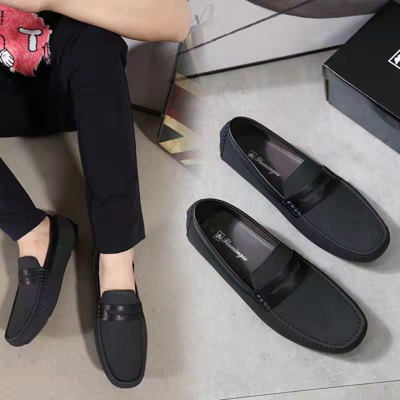 MEN'S LEATHER LOAFER TOPSIDER SHOES WY18-17 | Shopee Philippines