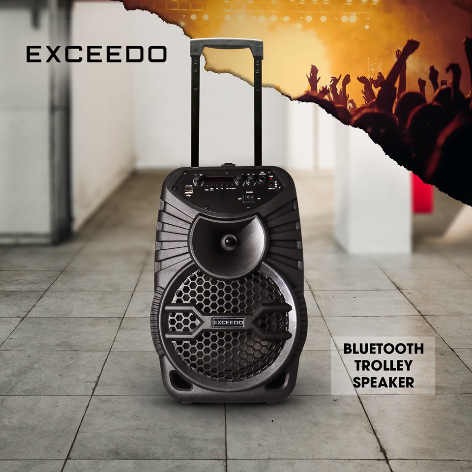 Exceedo trolley party store speakers