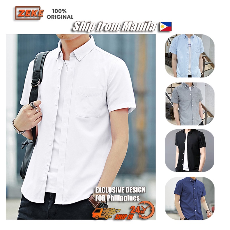 Men's Polo Short Sleeve Korean style Turn Down Collar Casual for Men