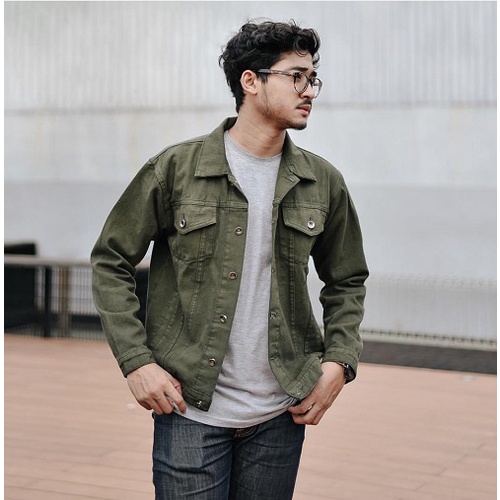 Agd Premium Army Men s Denim Jeans Jacket