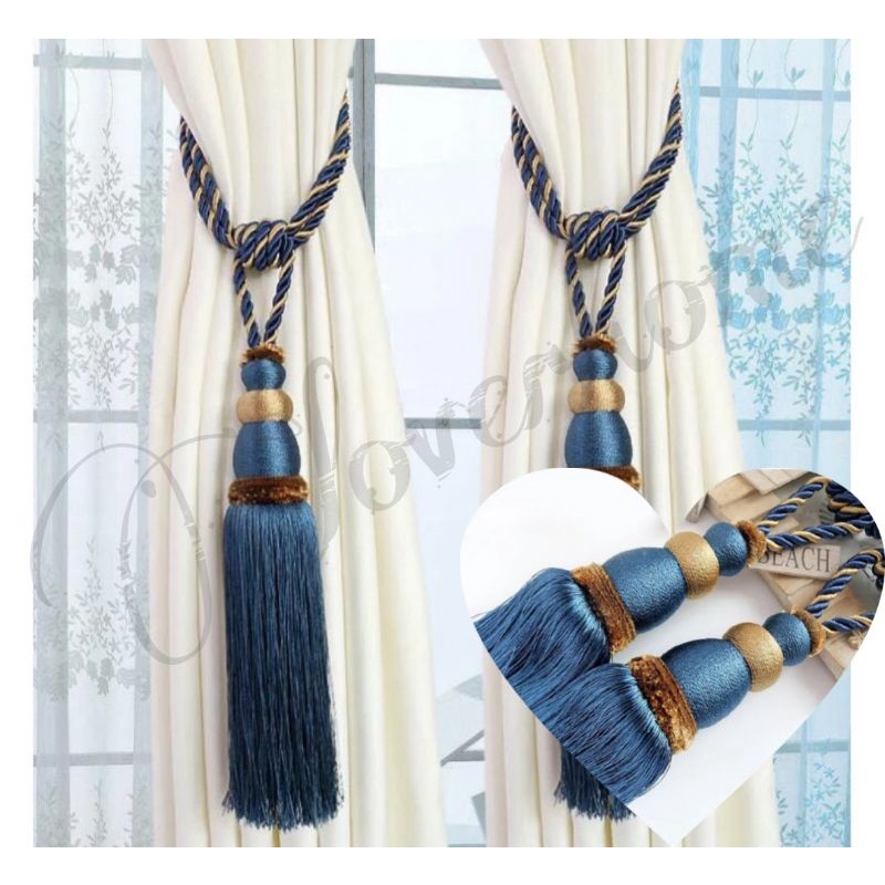 Decorative Chiffon Tassle Elegant Curtain Rope Curtain Tassel Cord Rope ...