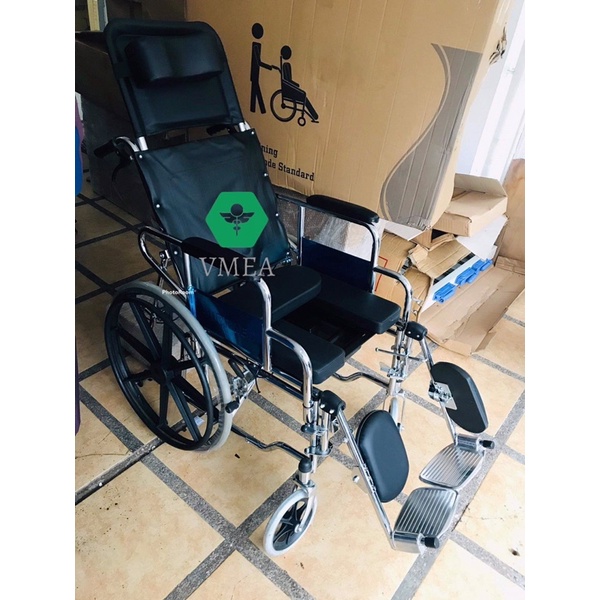 Commode Reclining Wheelchair Mags Wheels Shopee Philippines