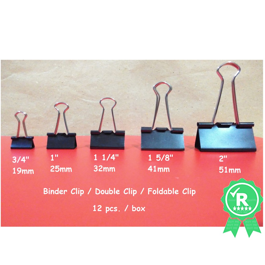 BINDER CLIP 32MM (1 1/4'') (12 PCS) - U Trading & Supplies Sdn Bhd