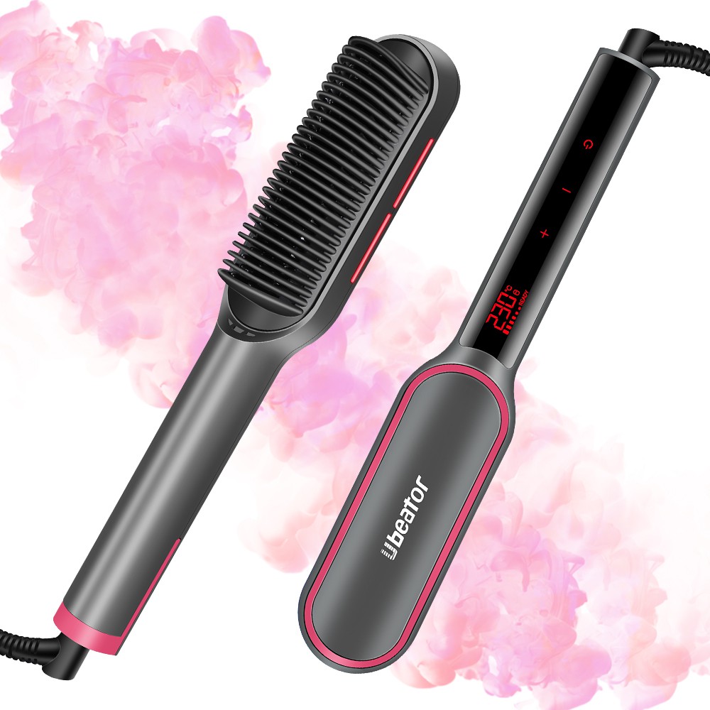 newest hair comb Fast Smoothing Electric Hair Straightener Brush ...