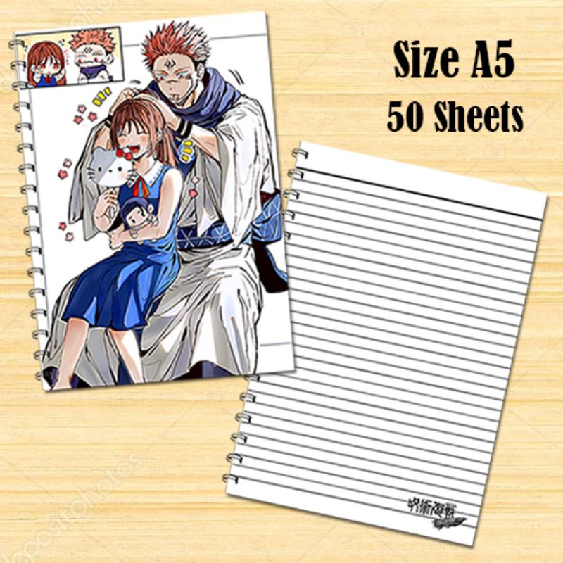 A5 Size Jujutsu Kaisen Anime Notebook Stationary Notes Journal (Batch 1 ...