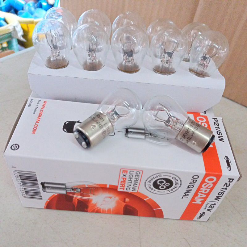tail light bulb Osram 12v-21w Double contact | Shopee Philippines
