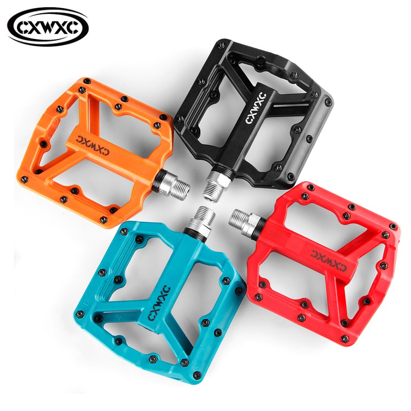 Flat Mtb Pedals Nylon Bicycle Pedal Bike Platform 3 Sealed Bearings