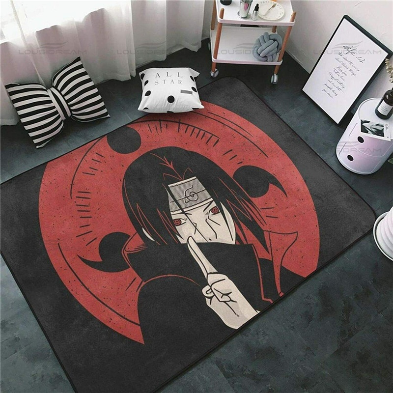 Classic Animated Carpet Akatsuki Itachi Flannel Cartoon Character ...