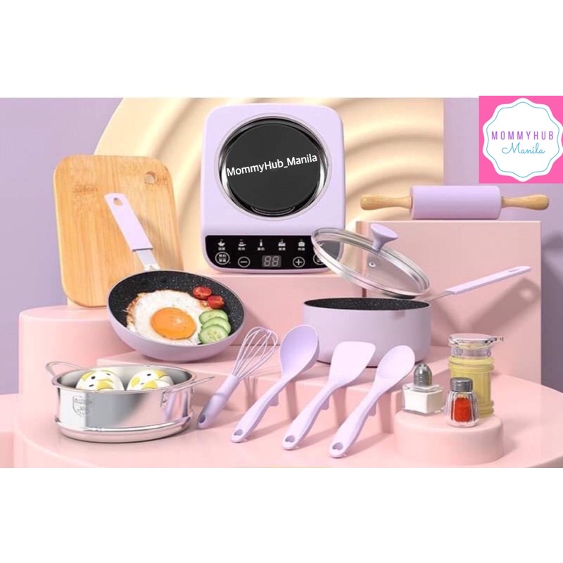Little Chef REAL Cooking Set D | Available in Yellow and Purple ...