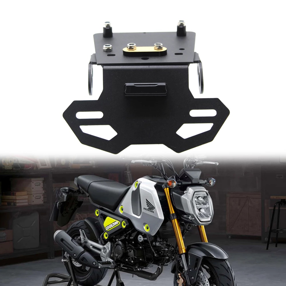 Soporte De Matrícula Eliminador De Guardabarros Para Honda MSX 125 Grom/SF (2016-2020) - Con LEDs