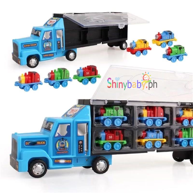Alloy Toy Car Container Truck 6 in 1 Car for Boys and Girls Kids ...