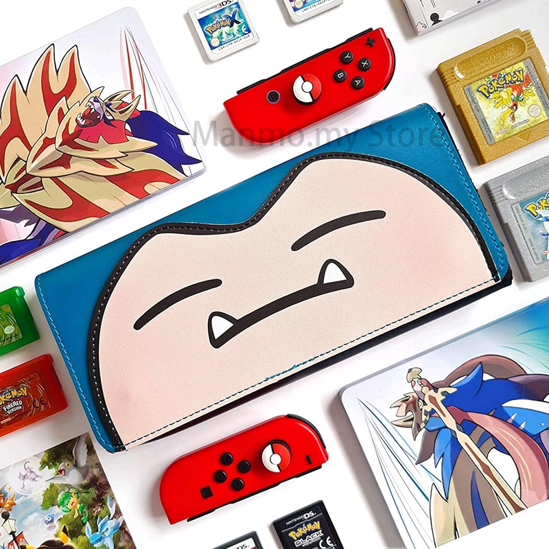 Snorlax Case for Nintendo Switch OLED/Switch Lite,Cute Leather Switch ...