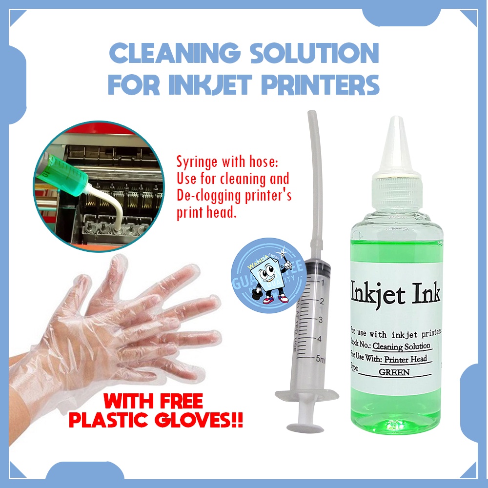 Cleaning Solution 100ml for Inkjet Printer inkjet cartridge Shopee Philippines