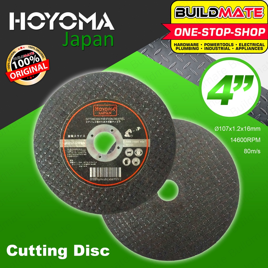 HOYOMA Cutting Disc Wheel For Steel 4" Inch For Angle Grinder Cutting