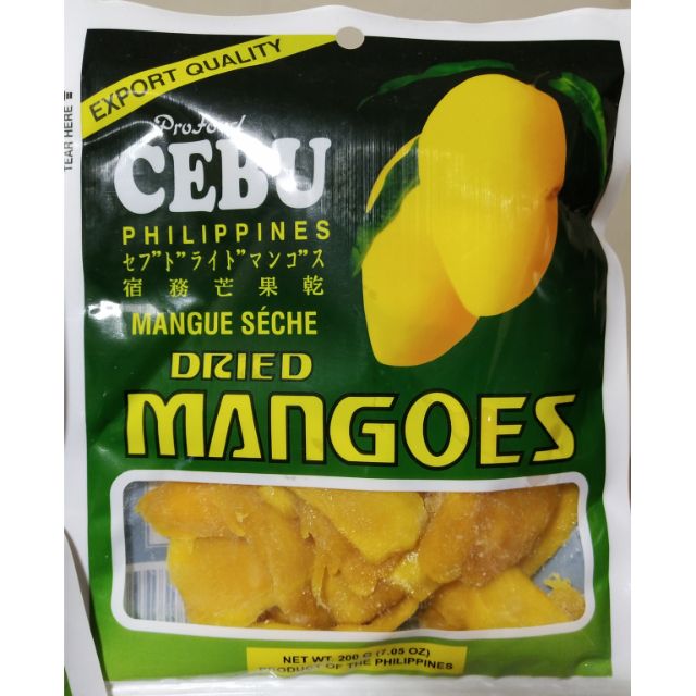 Cebu dried mangoes 200g Shopee Philippines