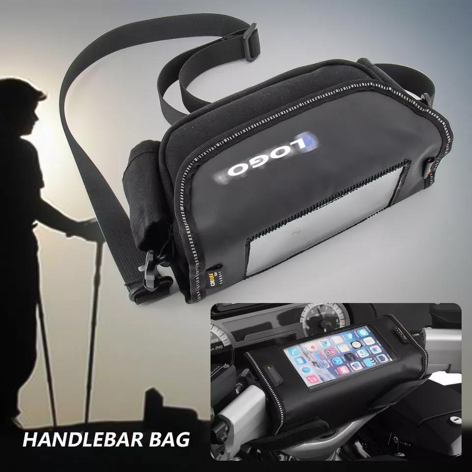 Motorcycle handlebar bag Phone holder Storage package For BMW R1200RT