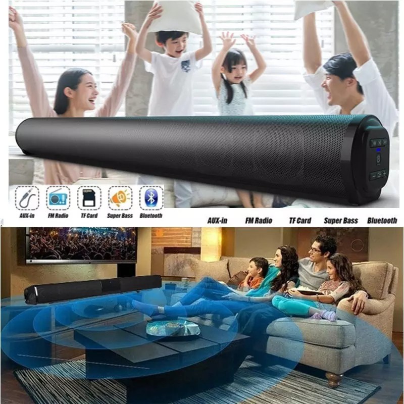 Ready Stock】 Column Powerful Home Theater TV Sound Bar Speaker