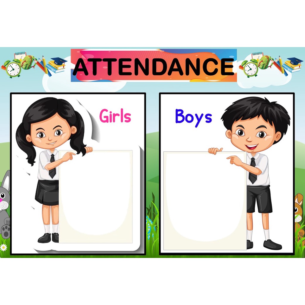 Attendance Laminated wall Chart (A4 size) | Shopee Philippines