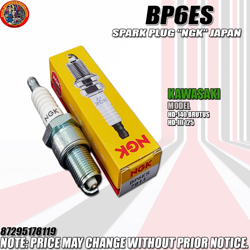 BP6ES SPARK PLUG "NGK" JAPAN (87295178119) | Shopee Philippines