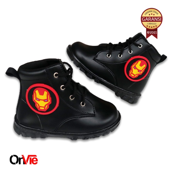 Men's Formal Boots Original Leather Super Hero Ironman | Shopee Philippines